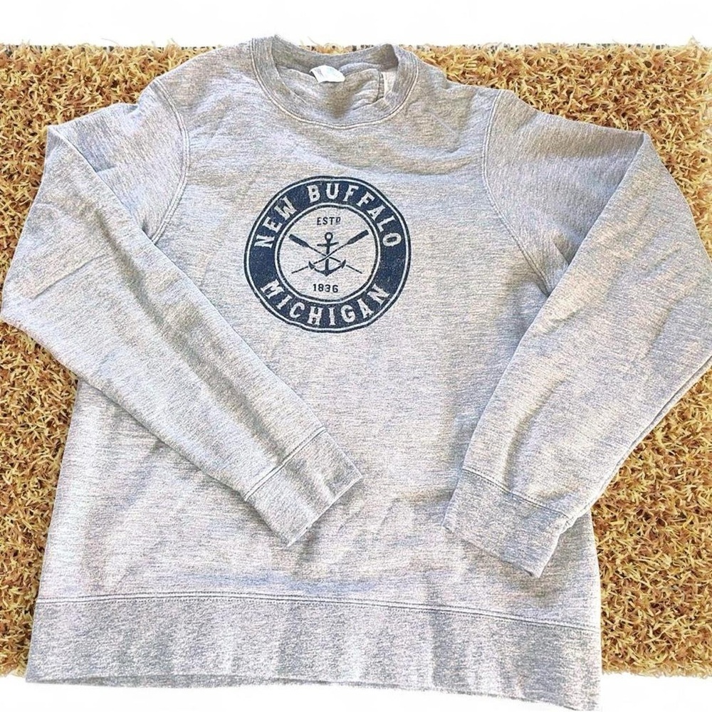 Buffalo David Bitton Gray Crewneck Sweater